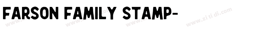 Farson Family Stamp字体转换